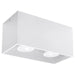 Aluminium Ceiling Light Rectangular With Quad Lamp - Deep Space