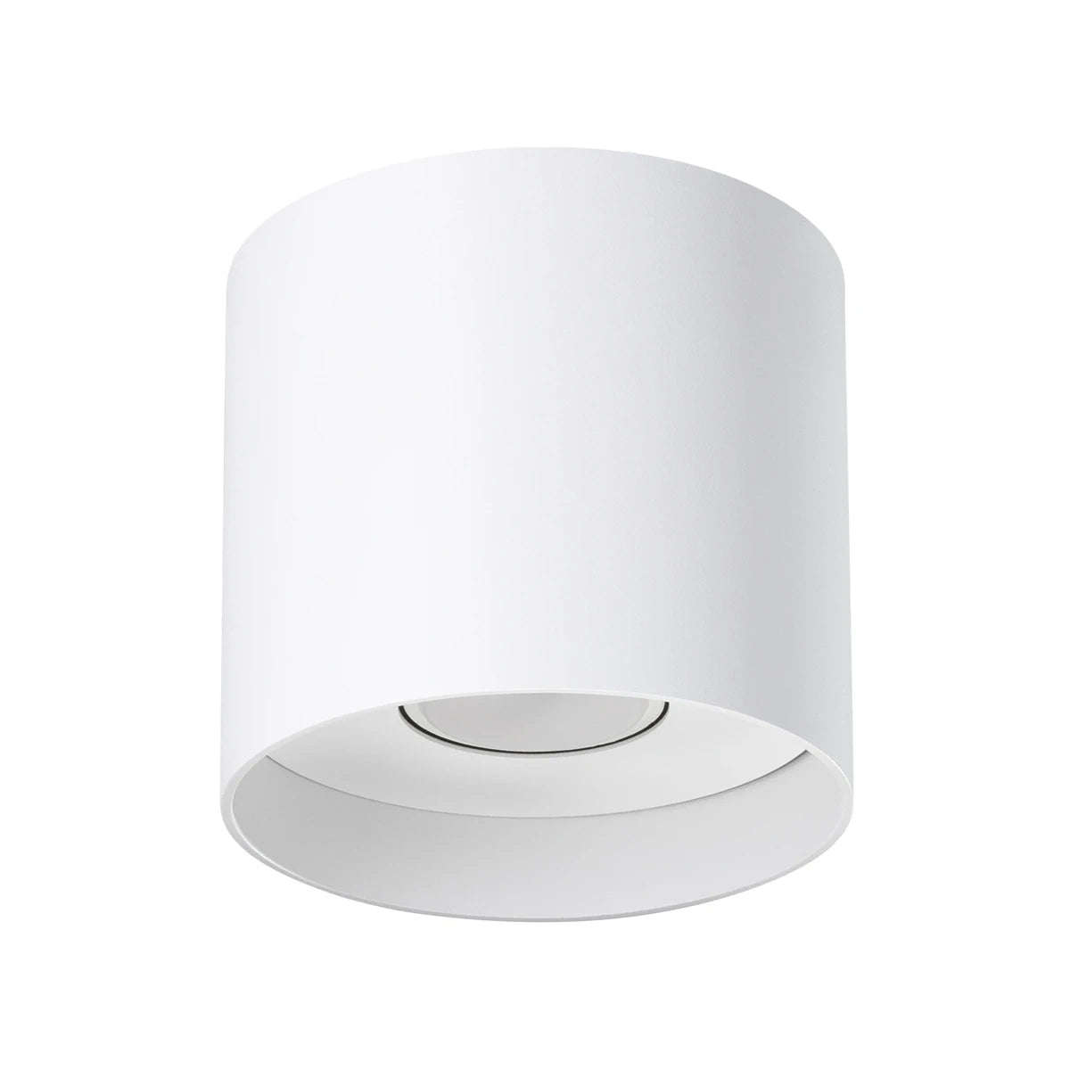 Aluminium Ceiling Light Round With Mika Lamp - Deep Space