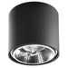 Aluminium Ceiling Light Round With Tiube Lamp - Deep Space