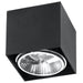 Aluminium Ceiling Light Square With Blake Lamp - Deep Space