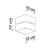 Aluminium Ceiling Light Square With Lobo Lamp - Deep Space