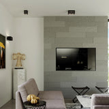 Aluminium Ceiling Light Square With Lobo Lamp - Deep Space