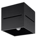 Aluminium Ceiling Light Square With Lobo Lamp - Deep Space