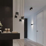 Aluminium Ceiling Light Square With Quad Lamp - Deep Space