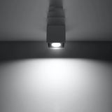 Aluminium Ceiling Light Square With Quad Lamp - Deep Space