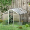 Aluminium Frame Garden Greenhouse 6ft x 10ft - Velmora