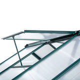 Aluminium Frame Garden Greenhouse 6ft x 10ft With Slide Door - Velmora