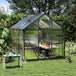 Aluminium Frame Garden Greenhouse 6ft x 10ft With Slide Door - Velmora