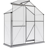 Aluminium Frame Garden Greenhouse 6ft x 2.5ft With Slide Door - Velmora