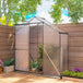 Aluminium Frame Garden Greenhouse 6ft x 2.5ft With Slide Door - Velmora
