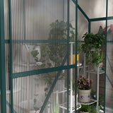 Aluminium Frame Garden Greenhouse 6ft x 2.5ft With Slide Door - Velmora