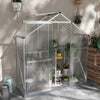 Aluminium Frame Garden Greenhouse 6ft x 2.5ft With Slide Door - Velmora
