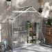 Aluminium Frame Garden Greenhouse 6ft x 2.5ft With Slide Door - Velmora