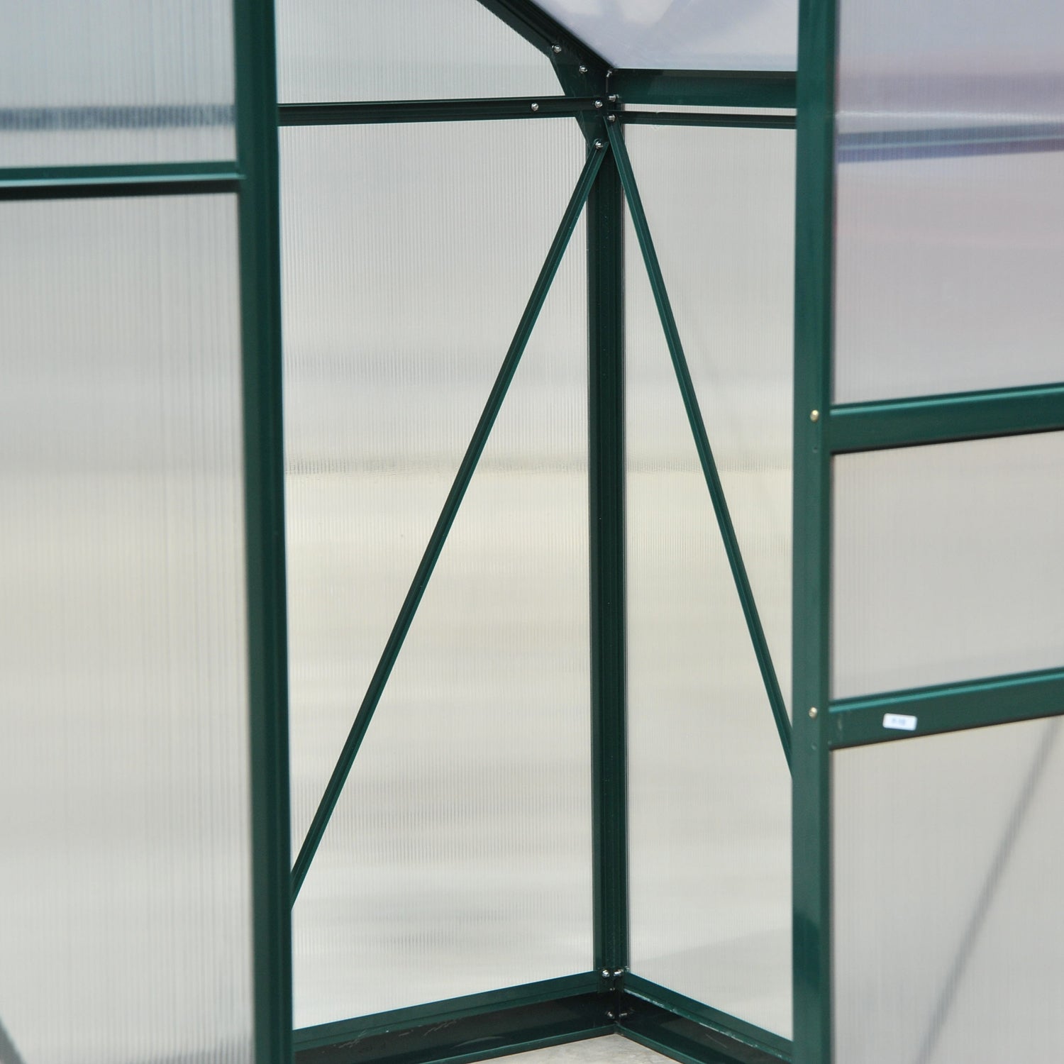 Aluminium Frame Garden Greenhouse 6ft x 4ft With Slide Door - Velmora