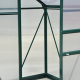 Aluminium Frame Garden Greenhouse 6ft x 4ft With Slide Door - Velmora