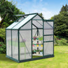 Aluminium Frame Garden Greenhouse 6ft x 4ft With Slide Door - Velmora