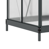 Aluminium Frame Garden Greenhouse 6ft x 4ft With Slide Door - Velmora