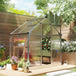Aluminium Frame Garden Greenhouse 6ft x 4ft With Slide Door - Velmora