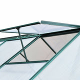 Aluminium Frame Garden Greenhouse 6ft x 8ft With Slide Door - Velmora