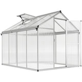 Aluminium Frame Garden Greenhouse 8ft x 6ft - Velmora
