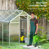 Aluminium Frame Garden Greenhouse 8ft x 6ft - Velmora