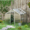 Aluminium Frame Garden Greenhouse 8ft x 6ft - Velmora