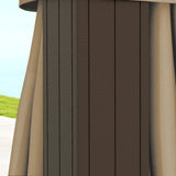 Aluminium Hardtop Gazebo 298cm Width x 298cm Depth With Curtains - Velmora