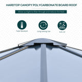 Aluminium Hardtop Gazebo 300cm Width x 300cm Depth With Netting And Curtains - Velmora
