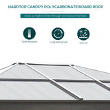 Aluminium Hardtop Gazebo 362cm Width x 295cm Depth With Netting And Curtains - Velmora