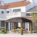 Aluminium Hardtop Gazebo 398cm Width x 298cm Depth With Curtains - Velmora