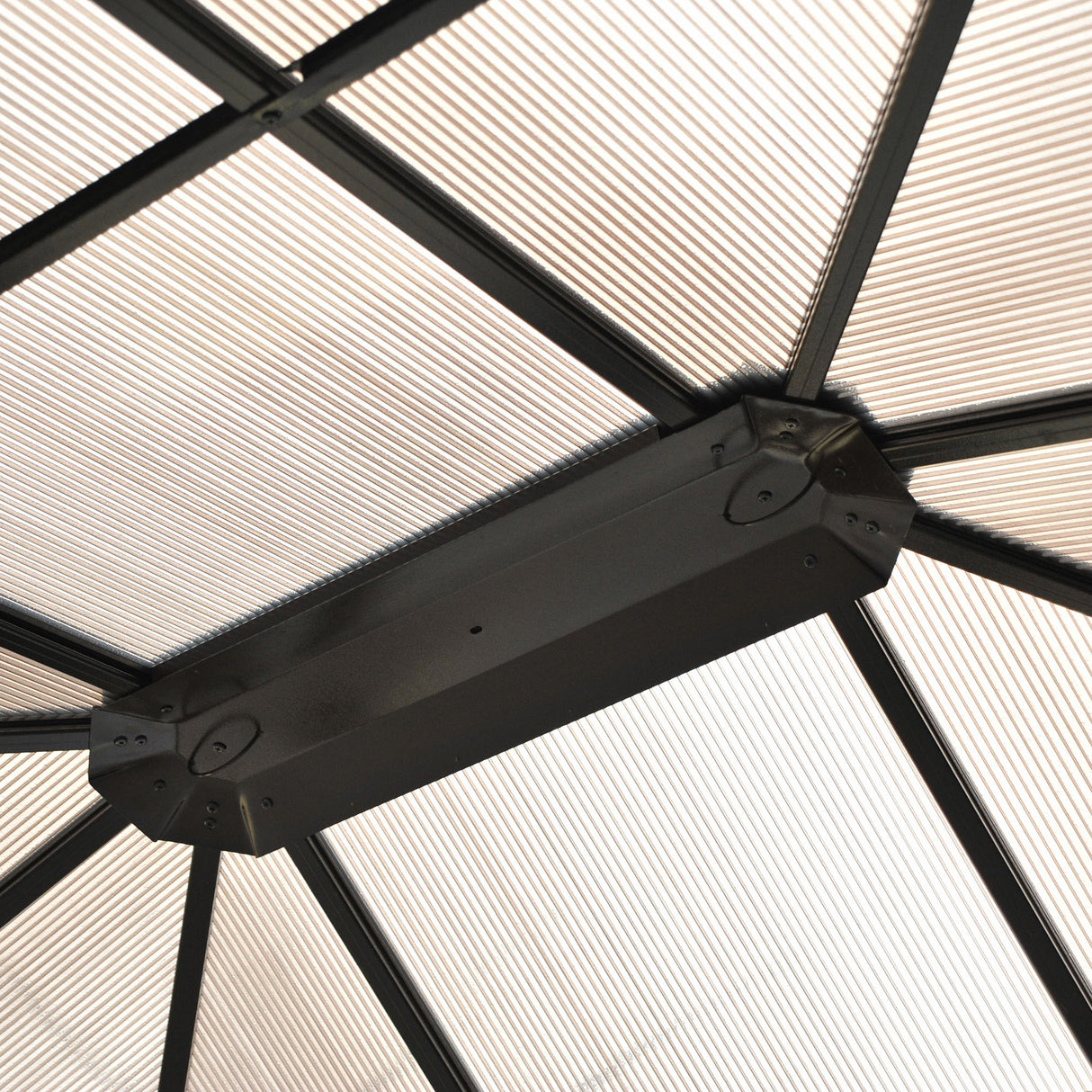 Aluminium Hardtop Gazebo 420cm Width x 360cm Depth With Curtains - Velmora