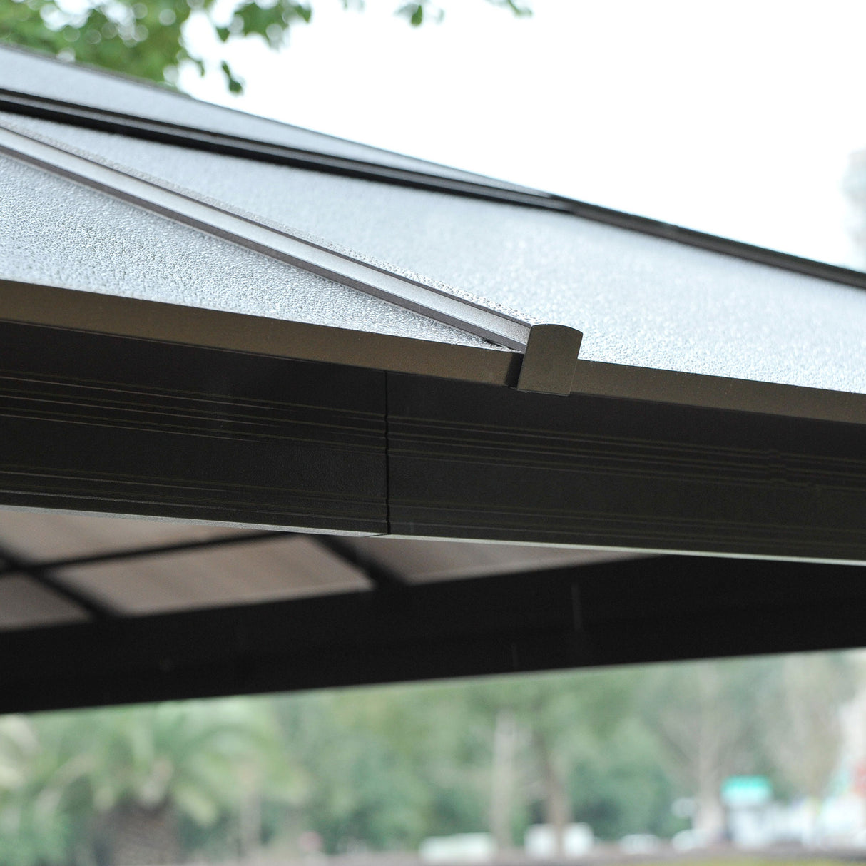 Aluminium Hardtop Gazebo 420cm Width x 360cm Depth With Curtains - Velmora