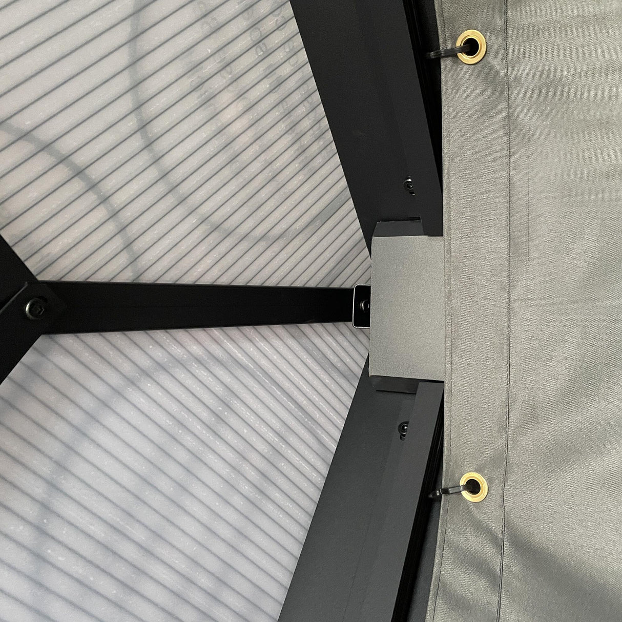 Aluminium Hardtop Gazebo 420cm Width x 360cm Depth With Netting And Curtains - Velmora