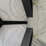 Aluminium Hardtop Gazebo 420cm Width x 360cm Depth With Netting And Curtains - Velmora