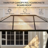 Aluminium Hardtop Gazebo 420cm Width x 360cm Depth With Netting And Curtains - Velmora