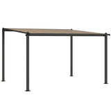 Aluminium Hardtop Gazebo Pergola 357cm Width x 296cm Depth - Velmora