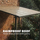 Aluminium Hardtop Gazebo Pergola 357cm Width x 296cm Depth - Velmora