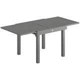 Aluminium Outdoor Garden Extending Dining Table for 4 to 8 People - Velmora