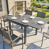 Aluminium Outdoor Garden Extending Dining Table for 4 to 8 People - Velmora