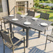 Aluminium Outdoor Garden Extending Dining Table for 4 to 8 People - Velmora