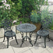Aluminium Patio 3 Pieces Garden Bistro Set - Velmora