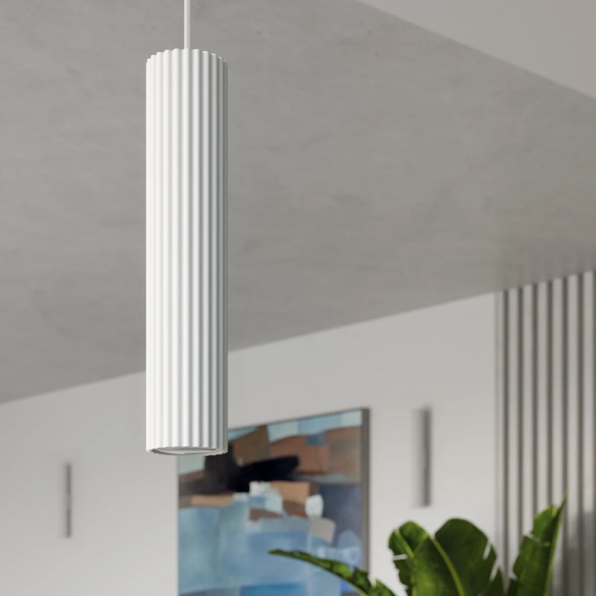 Aluminium Pendant Light With Karbon 1 Lamp - Deep Space
