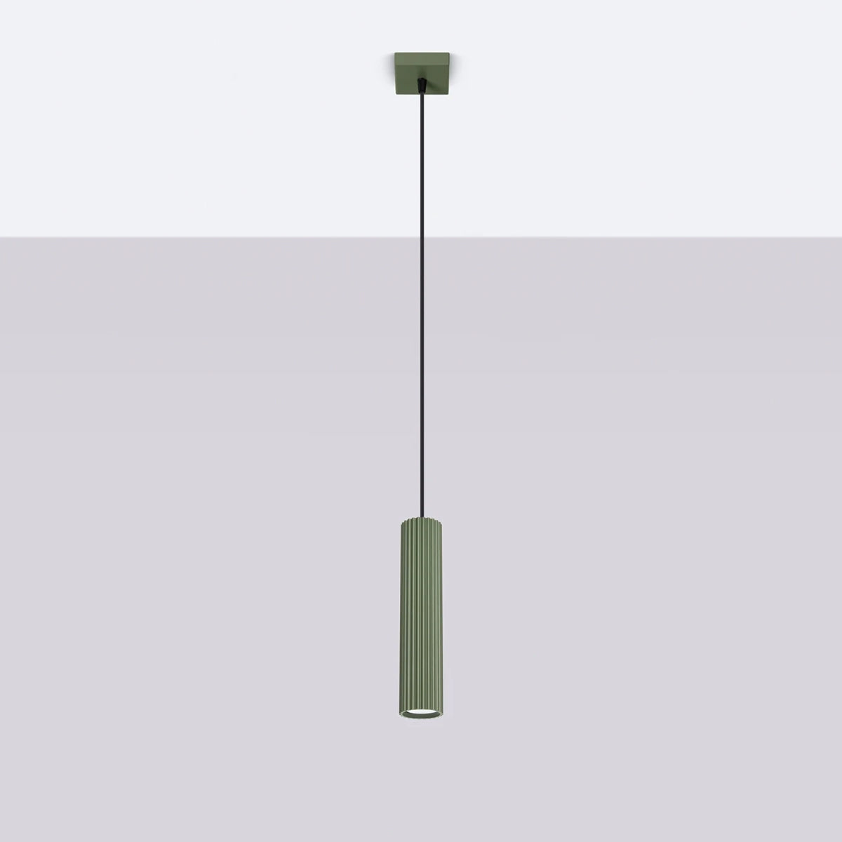 Aluminium Pendant Light With Karbon 1 Lamp - Deep Space