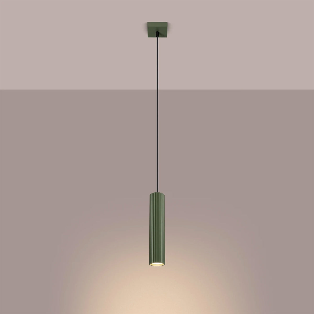Aluminium Pendant Light With Karbon 1 Lamp - Deep Space