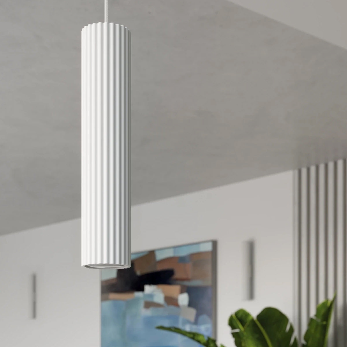 Aluminium Pendant Light With Karbon 3L Lamp - Deep Space