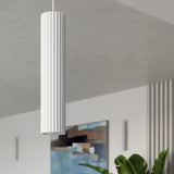 Aluminium Pendant Light With Karbon 3L Lamp - Deep Space