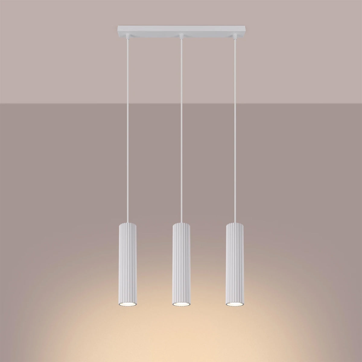 Aluminium Pendant Light With Karbon 3L Lamp - Deep Space