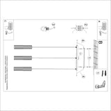 Aluminium Pendant Light With Karbon 3L Lamp - Deep Space