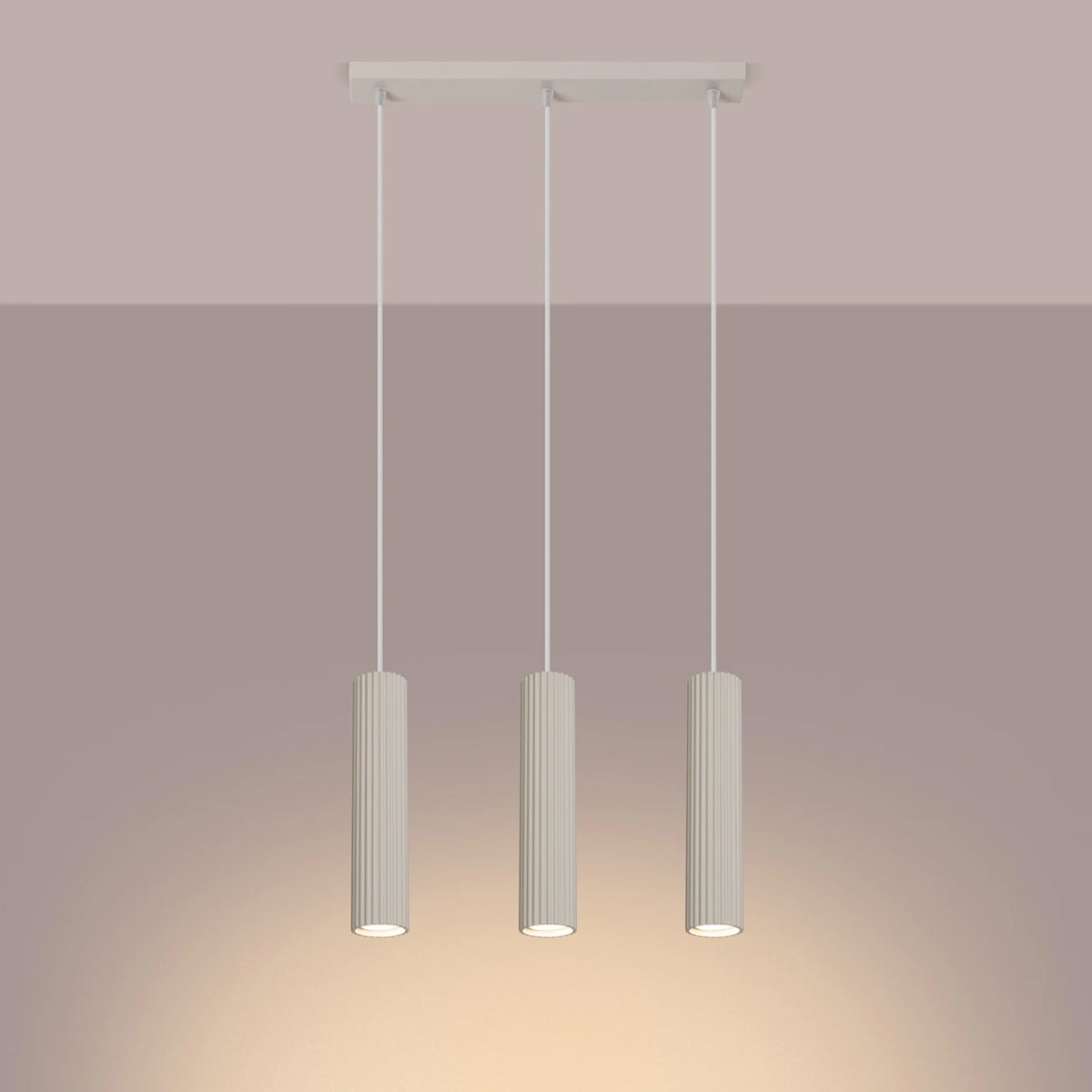 Aluminium Pendant Light With Karbon 3L Lamp - Deep Space