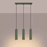 Aluminium Pendant Light With Karbon 3L Lamp - Deep Space